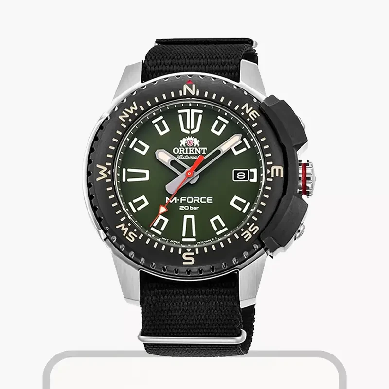 Orient M-Force Automatic Green Dial Watch For Men's - RA-AC0N03E10B